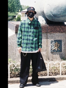 「URBAN RESEARCH Sonny Label（アーバンリサーチサニーレーベル）のアイテム（ウォレットチェーン）」を使った、つよーさん（メンズ・169cm）の夏コーディネート