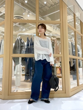 「earthy（アーシー）のアイテム」を使った、shiraiさん（レディース・160cm）の秋コーディネート