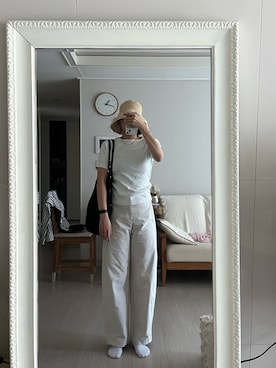 「韓国好きな人と繋がりたい」｜miihooさん（レディース・162cm）の夏コーディネート