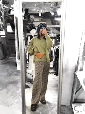 「TORIO（トリオ）のアイテム」を使った、pizzaさん（レディース・158cm）の秋コーディネート