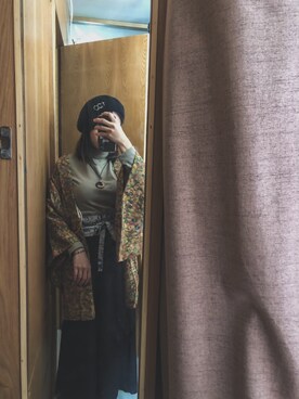 「UNKNOWN.（アンノウン）のアイテム（トップス）」を使った、pizzaさん（レディース・158cm）の秋コーディネート