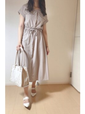 「emine（エミネ）のアイテム」を使った、🌙さん（レディース・157cm）の秋コーディネート