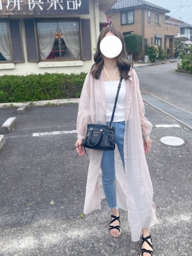 「classicalelf（クラシカルエルフ）のアイテム（シャツワンピース）」を使った、🌙さん（レディース・157cm）の夏コーディネート