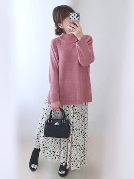 「& by P&D（アンドバイピーアンドディー）のアイテム」を使った、𝕐𝕦𝕜𝕚◡̈*♡さん（レディース・160cm）の冬コーディネート