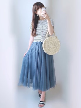 𝕐𝕦𝕜𝕚◡̈*♡さん（レディース・160cm）の夏コーディネート