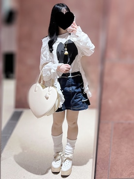 「Katie（ケイティ）のアイテム」を使った、るなさん（レディース・154cm）の秋コーディネート