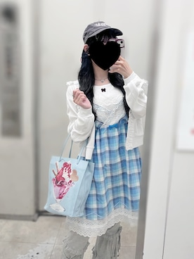 「MILK（ミルク）のアイテム」を使った、るなさん（レディース・154cm）の夏コーディネート