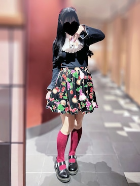「アイテム（ソックス/靴下）」を使った、るなさん（レディース・154cm）の春コーディネート