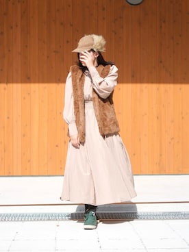 「ORNERTE（オルネート）のアイテム」を使った、Satomi🐈💚さん（レディース・159cm）の秋コーディネート