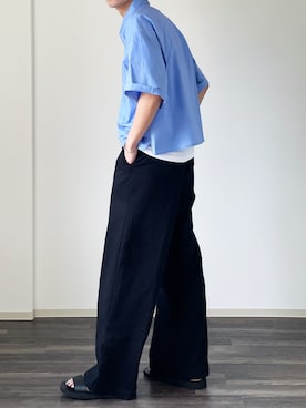 「クロップドトップス」｜reposukeさん（メンズ・173cm）の夏コーディネート