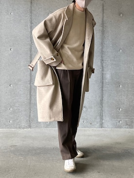 「ジャーマントレーナー」｜「アイテム（その他アウター）」を使った、reposukeさん（メンズ・173cm）の秋コーディネート