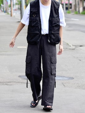 「SEVENDAYS=SUNDAY（セブンデイズサンデイ）のアイテム」を使った、reposukeさん（メンズ・173cm）の夏コーディネート
