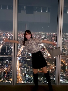 「あべのハルカス」｜Aiさん（レディース・168cm）の春コーディネート