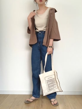 「LOWRYS FARM（ローリーズファーム）のボリュームバングル　946190（バングル/リストバンド）」を使った、maiko さん（レディース・159cm）の夏コーディネート