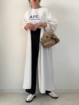 「カコバッグ」｜maiko さん（レディース・159cm）の春コーディネート