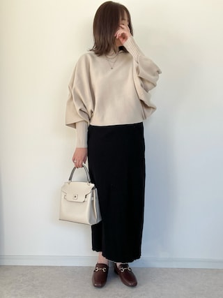 「INTERPLANET(インタープラネット)のアンサンブルニットSET(ニット/セーター)」を使った、maiko さん(レディース・159cm)の秋コーディネート