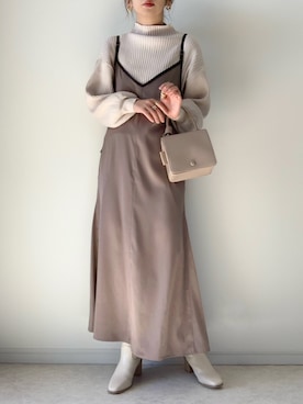 ワンピース ドレスを使った 秋服 のレディース人気ファッションコーディネート Wear