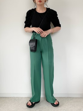 「リエディ」｜「アイテム（アクセサリー）」を使った、maiko さん（レディース・159cm）の春コーディネート