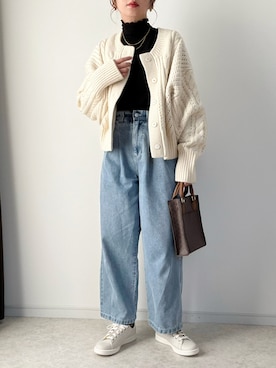 「ADAM ET ROPE'（アダムエロペ）のアイテム」を使った、maiko さん（骨格ウェーブ・レディース・159cm）の冬コーディネート