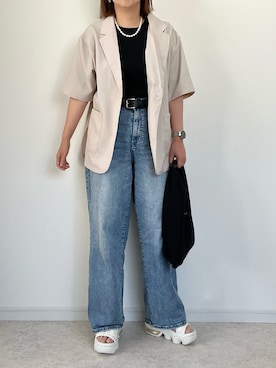 「SHIPS（シップス）のアイテム」を使った、maiko さん（レディース・159cm）の夏コーディネート