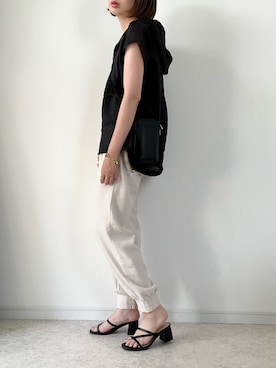 「リエディ」｜「アイテム（アクセサリー）」を使った、maiko さん（レディース・159cm）の夏コーディネート