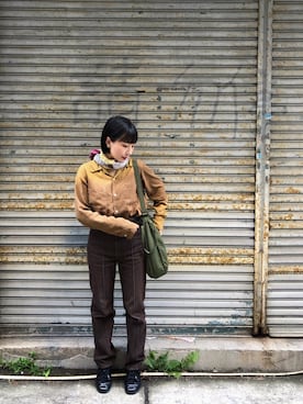 「INFIELDER DESIGN（インフィールダーデザイン）のアイテム」を使った、yeajenさん（レディース・158cm）の春コーディネート