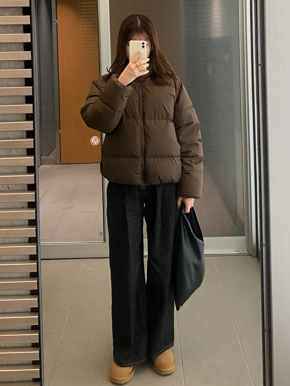 OHOTORO ダウンジャケット　ブラウン eri｜OHOTOROのダウンジャケット/コートを使ったコーディネート - WEAR