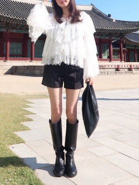「MM6 Maison Margiela（ｴﾑｴﾑｼｯｸｽ ﾒｿﾞﾝ ﾏﾙｼﾞｪﾗ）のアイテム」を使った、eriさん（レディース・165cm）の秋コーディネート
