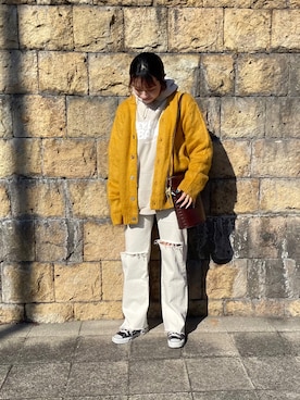 「カッティング」｜ponさん（レディース・163cm）の冬コーディネート