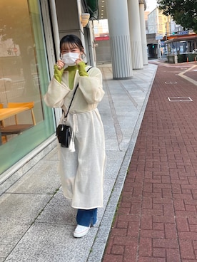 「ピスタチオ」｜「アイテム（スニーカー）」を使った、ponさん（レディース・163cm）の春コーディネート