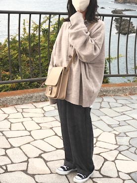 「Java（ジャバ）のアイテム」を使った、ayaさん（レディース・153cm）の冬コーディネート