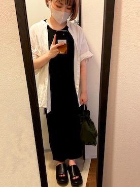 「Hのアイテム（バッグ）」を使った、MAISさん（レディース・155cm）の夏コーディネート