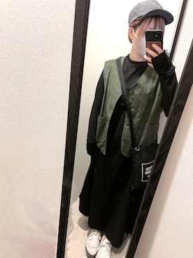 「ナイキ」｜「アイテム（財布/小物）」を使った、MAISさん（レディース・155cm）の春コーディネート