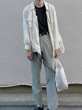 「乱痴気（ランチキ）のアイテム（シューズ）」を使った、mitoさん（メンズ・178cm）の夏コーディネート