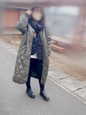 「CANAL JEAN（キャナルジーン）のアイテム（その他アウター）」を使った、mieさん（レディース・152cm）の冬コーディネート