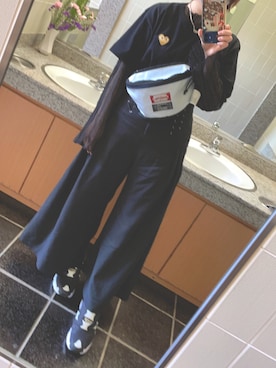 「mame（マメ）のアイテム（パンツ）」を使った、はるさん（レディース・156cm）の春コーディネート