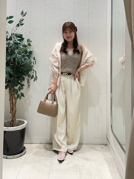 「淡色」｜Risaさん（レディース・162cm）の夏コーディネート