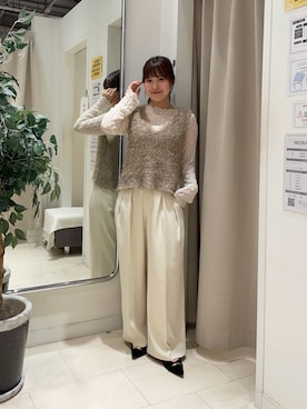 「アイテム（パンプス）」を使った、Risaさん（レディース・162cm）の夏コーディネート