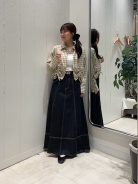「アイテム（キャミソール）」を使った、Risaさん（レディース・162cm・20代）の夏コーディネート