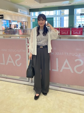 「サマーニット」｜Risaさん（レディース・162cm・20代）の夏コーディネート