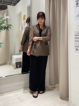 「アイテム（テーラードジャケット）」を使った、Risaさん（レディース・162cm・20代）の夏コーディネート