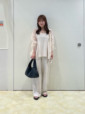 「アイボリー」｜Risaさん（レディース・162cm）の夏コーディネート