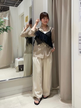 「アイテム（テーラードジャケット）」を使った、Risaさん（レディース・162cm・20代）の夏コーディネート