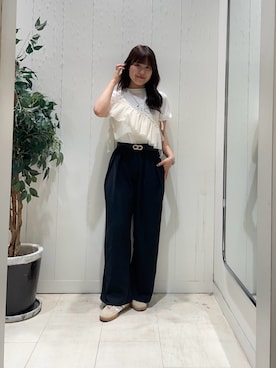 「ビスチェコーデ」｜Risaさん（レディース・162cm）の夏コーディネート