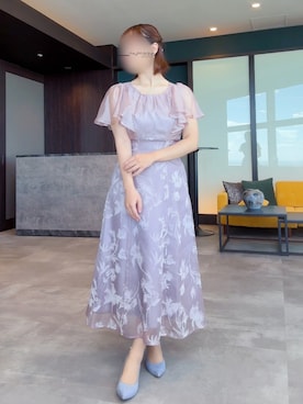 「アイテム（ドレス）」を使った、peggyさん（レディース・155cm）の夏コーディネート