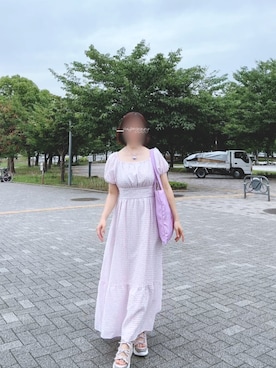 「アイテム（ワンピース）」を使った、peggyさん（レディース・155cm・30代）の夏コーディネート