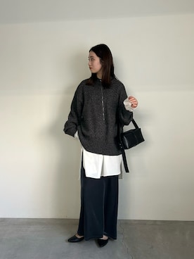 「select MOCA by son（セレクトモカバイソン）のアイテム（スカート）」を使った、yumaさん（レディース・167cm）の冬コーディネート