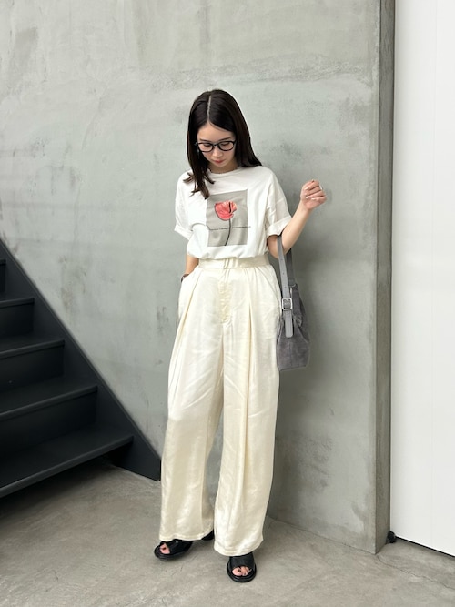 hyeon duck pants / moca sサイズ ガウチョパンツ ワイドパンツ ガウチョパンツ リネンワイドパンツ[品番