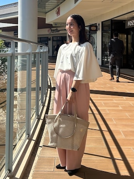 「NOLLEY’S（ノーリーズ）のアイテム」を使った、yurinaさん（レディース・151cm）の春コーディネート