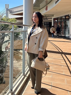 「MICO COULIER（ミコクリエ）のアイテム」を使った、yurinaさん（レディース・151cm）の春コーディネート